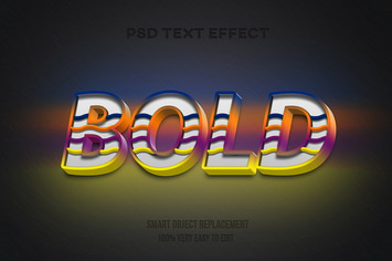 Modern bold text effect