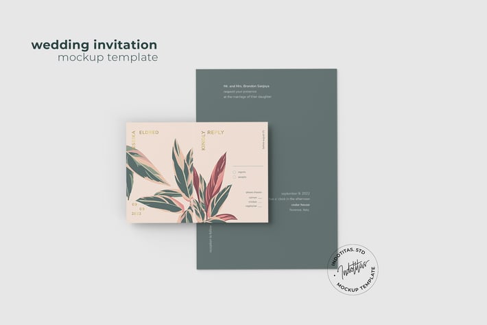 Wedding Invitation - Mockup Template