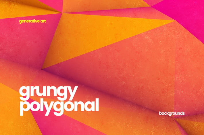 10 Different Grungy Polygonal Backgrounds