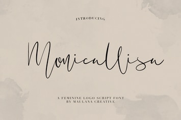 Monicallisa Feminine Logo Script Font