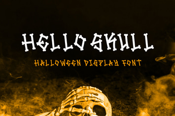 Hello Skull - Halloween Display Font