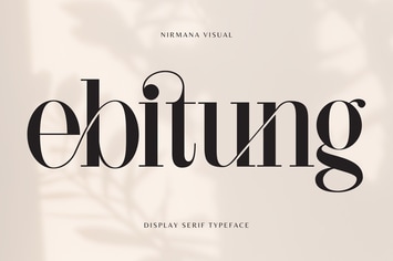 Ebitung - Modern Branding Logo Font