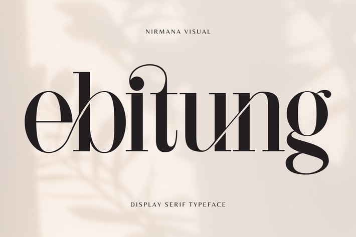 Ebitung - Modern Branding Logo Font