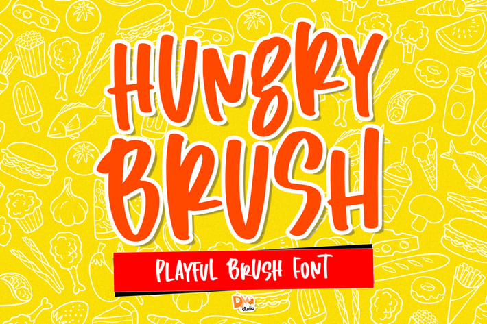 Hungry Brush - Playful Brush Font