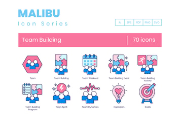 70 Team Building Icons