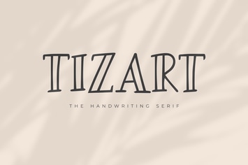 Tizart - The Handwriting Serif Font