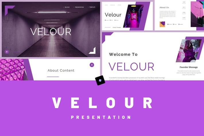 Velour - Business Presentation PowerPoint Template