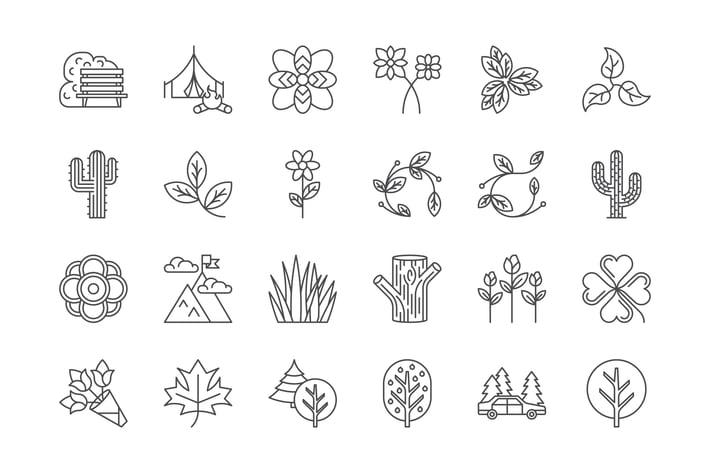 42 Nature & Outdoors Icons