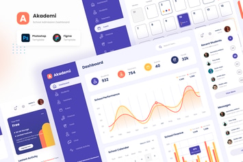 Akademi - Elegant School Admission Dashboard