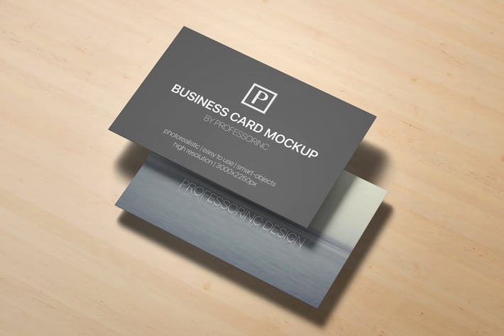 85x55 Business Card Mock-Up