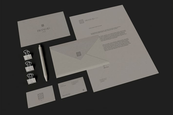 Office Stationery Set Mockup