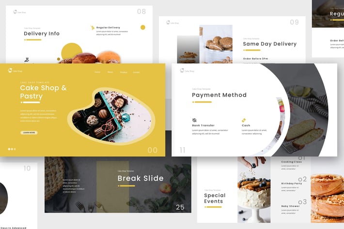 Cake Shop Keynote Presentation Template
