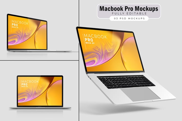Macbook Pro Mockups V.4