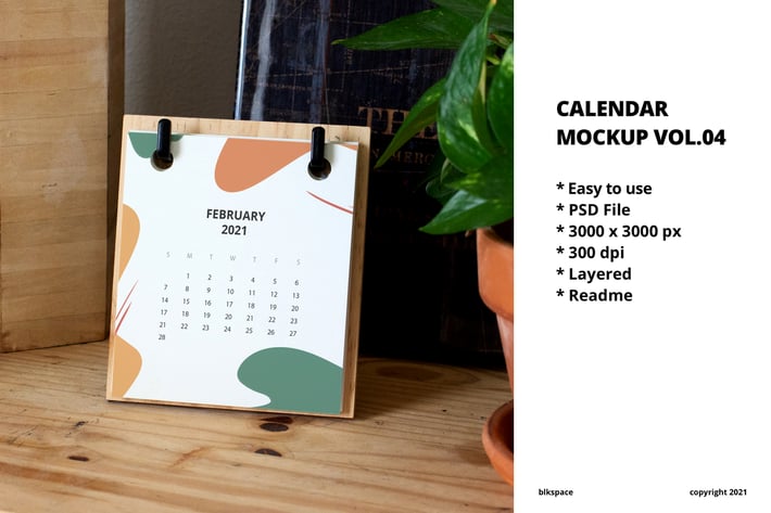 Calendar Mockup Vol.04