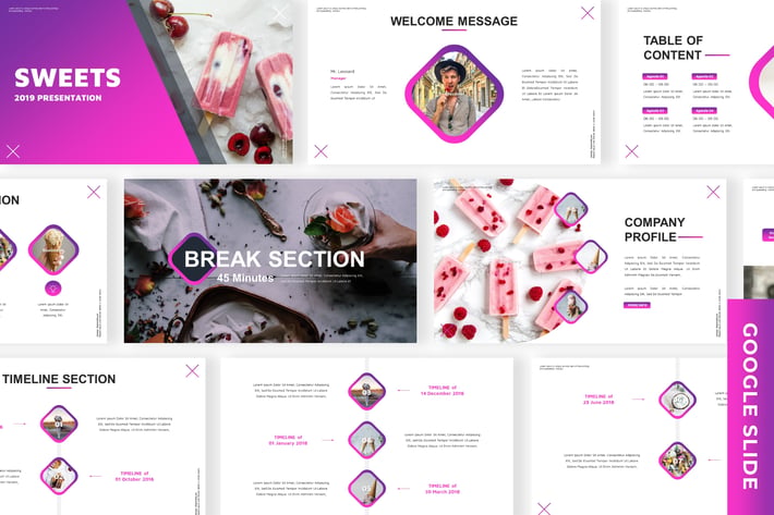 Sweets - Business Google Slide Template