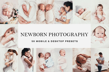 50 Newborn Baby Lightroom Presets and LUTs