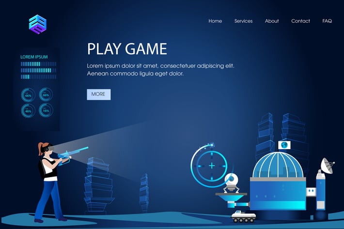 VR FOR GAMING Illustration - FV