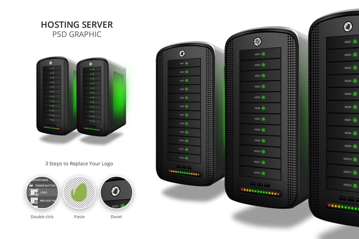 Hosting Server Pro Dark Series Left View