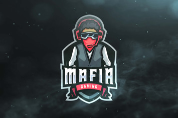 Mafia Gaming Sport and Esports Logo 
