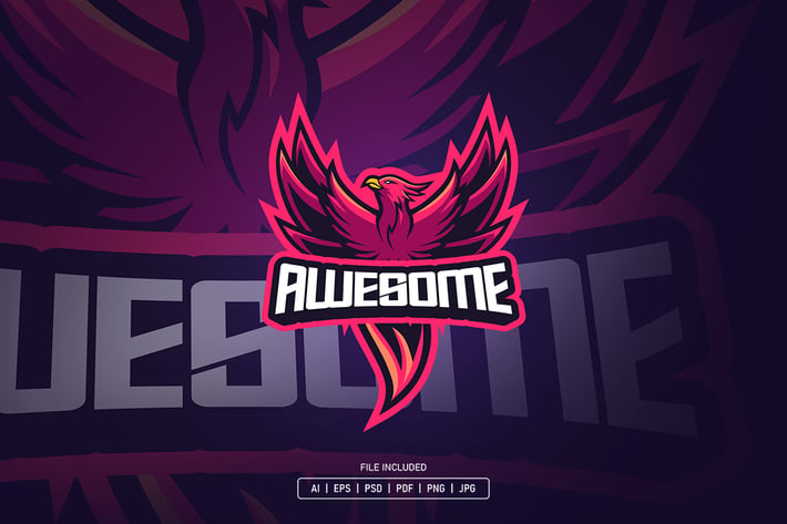 Red phoenix esport logo