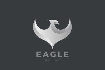 Eagle Falcon Flying Bird Metal design