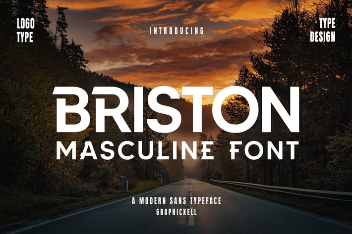 Briston Sans Serif Font Typeface