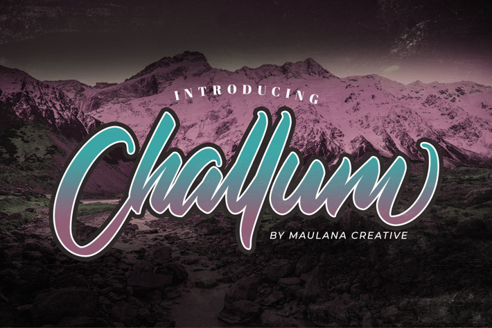 Challum Handwritten Script Font