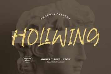 Holiwing Modern Brush Font