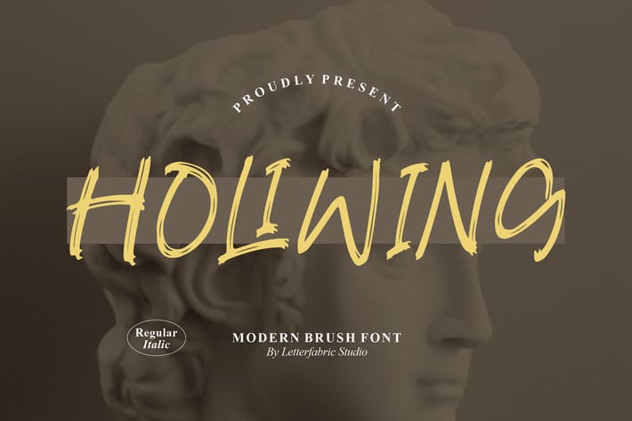 Holiwing Modern Brush Font