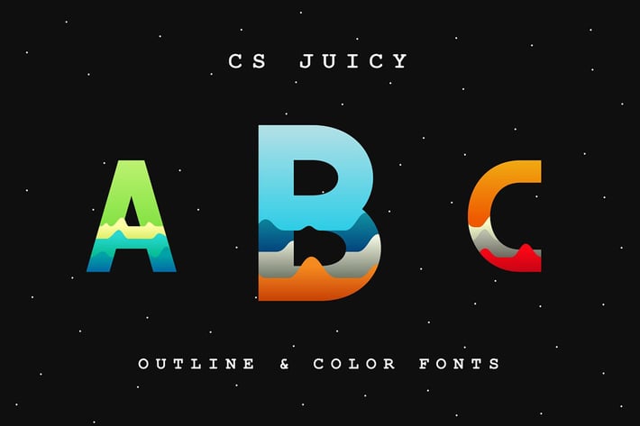 CS Juicy Font.