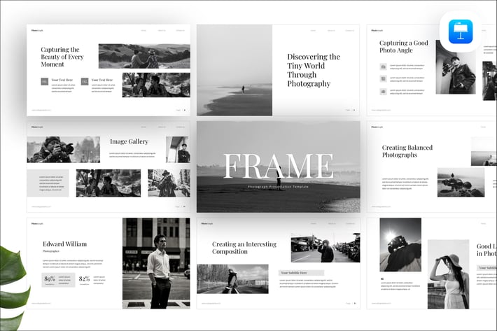 Frame Photography Keynote Presentation Template