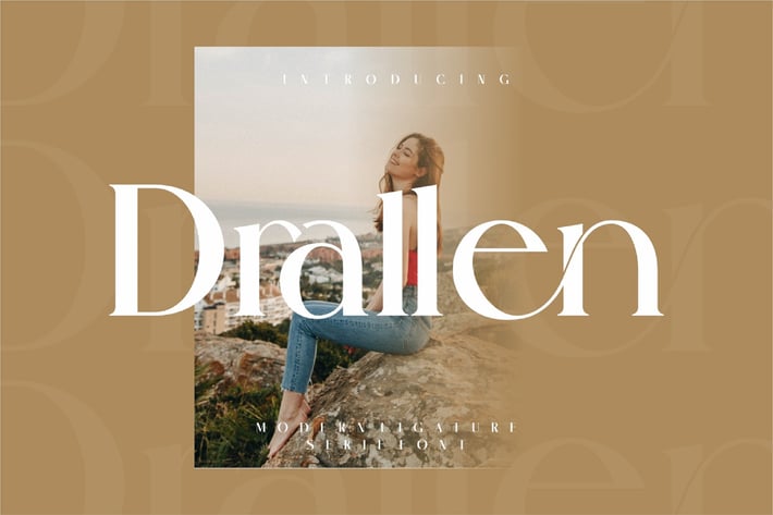 Drallen Modern Ligature Serif Font