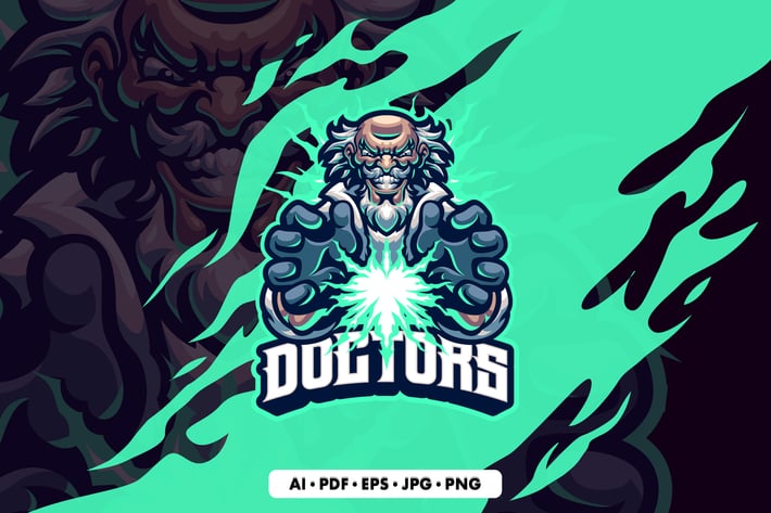 Doctors Mascot logo template