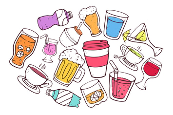 Colorful Drinks Doodles