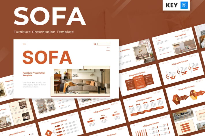 Sofa - Furniture Keynote Templates