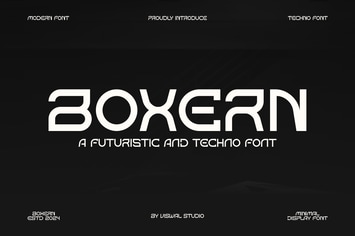 Boxern - Modern Techno Font