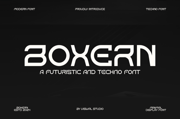 Boxern - Modern Techno Font