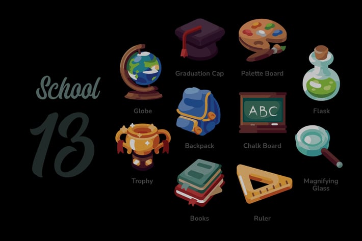 School - Illustration Sets