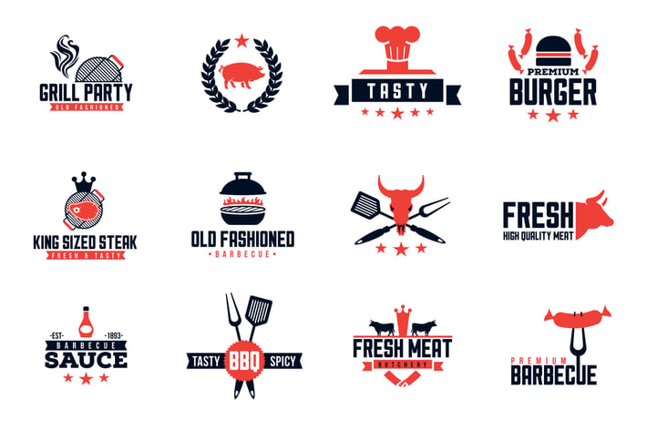 Barbecue Logo Pack