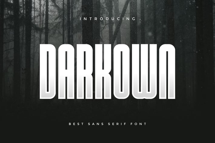 Darkown - Modern Sans Serif Font