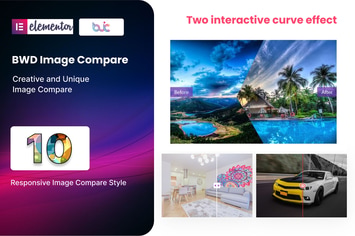 Image Compare addon for elementor