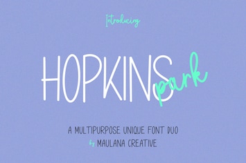 Hopkins Park Multipurpose Unique Font Duo