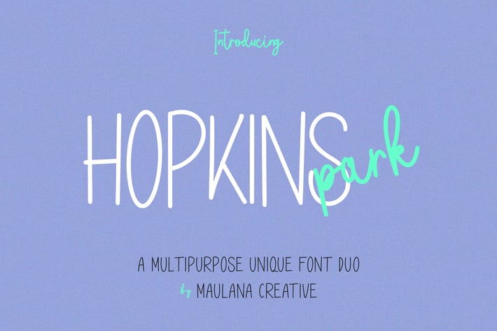 Hopkins Park Multipurpose Unique Font Duo