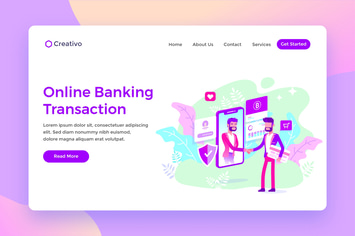 Online Banking Transaction Protection Landing Page