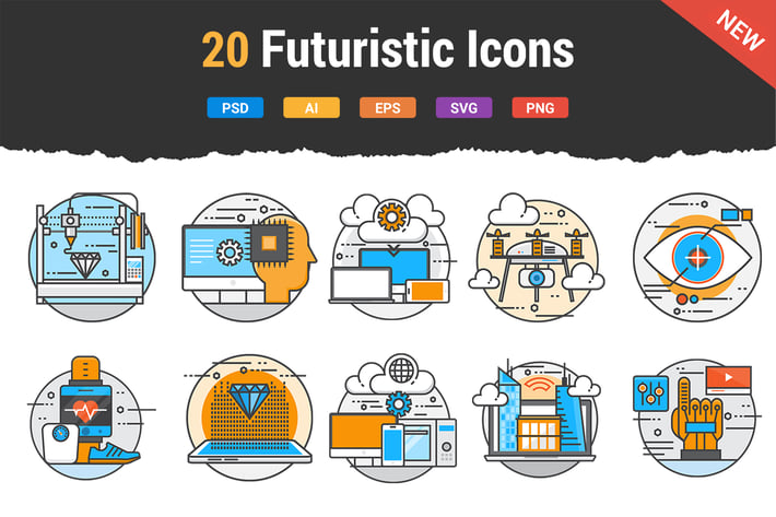 20 Flat Line Color Future Concepts