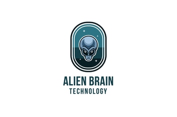 Alien Brain Technology Logo Template