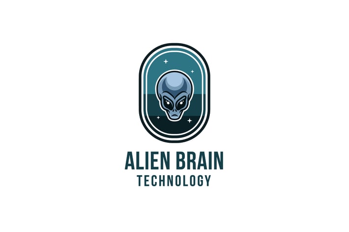 Alien Brain Technology Logo Template