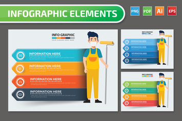 Cleaning staff Infographics