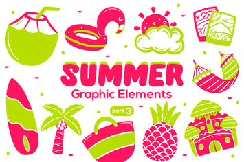 Summer Graphic Elements part 3