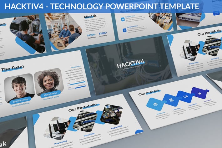 Hacktiv4 - Technology Powerpoint Template